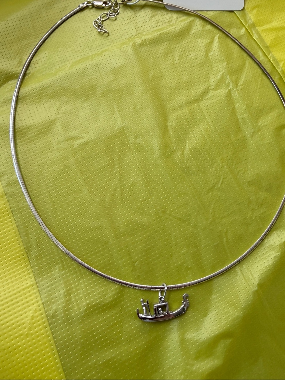 Silver Gondola Pendant Necklace - Women Jewelry